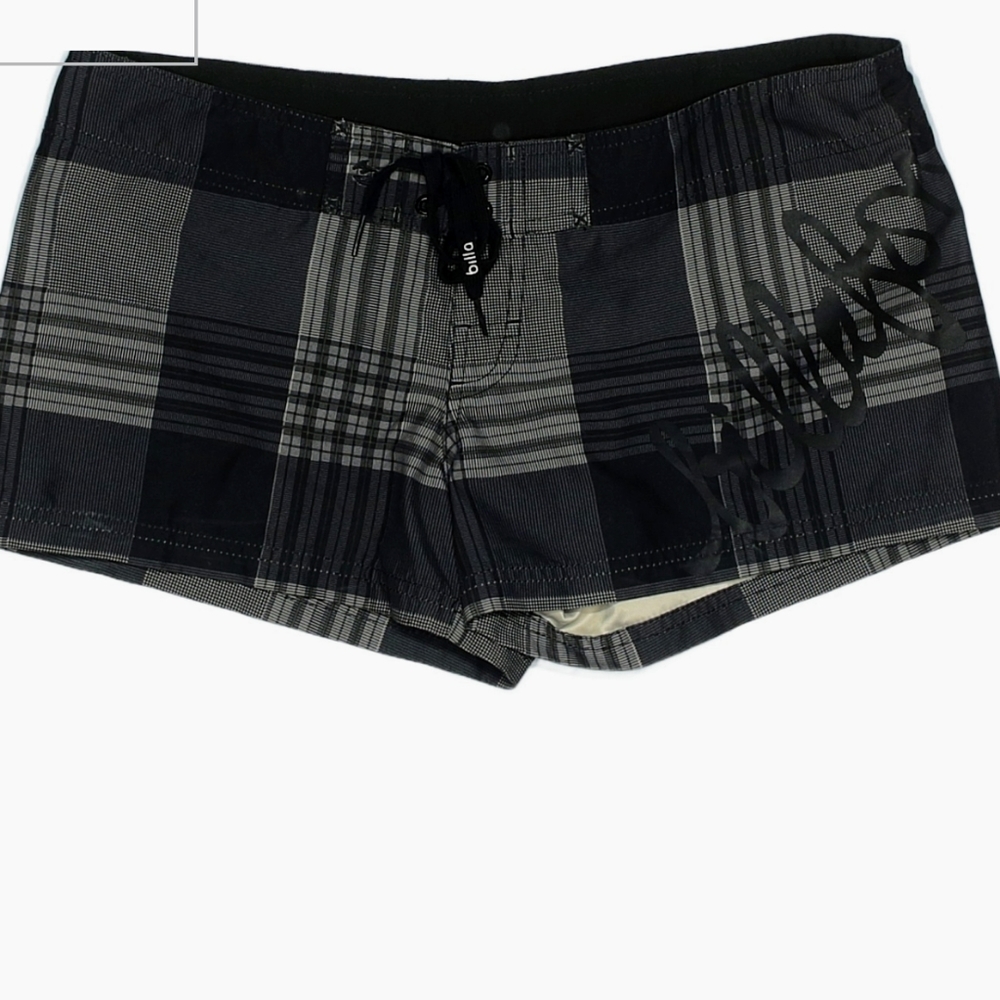 Billabong womens board shorts black/grey plaid 7